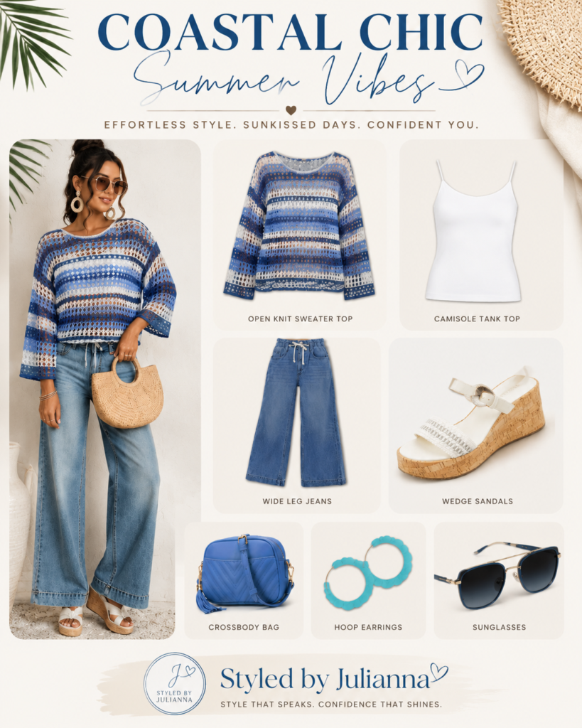 Coastal Chic Summer Vibes coastal chic summer vibes effortless blue & denim outfit