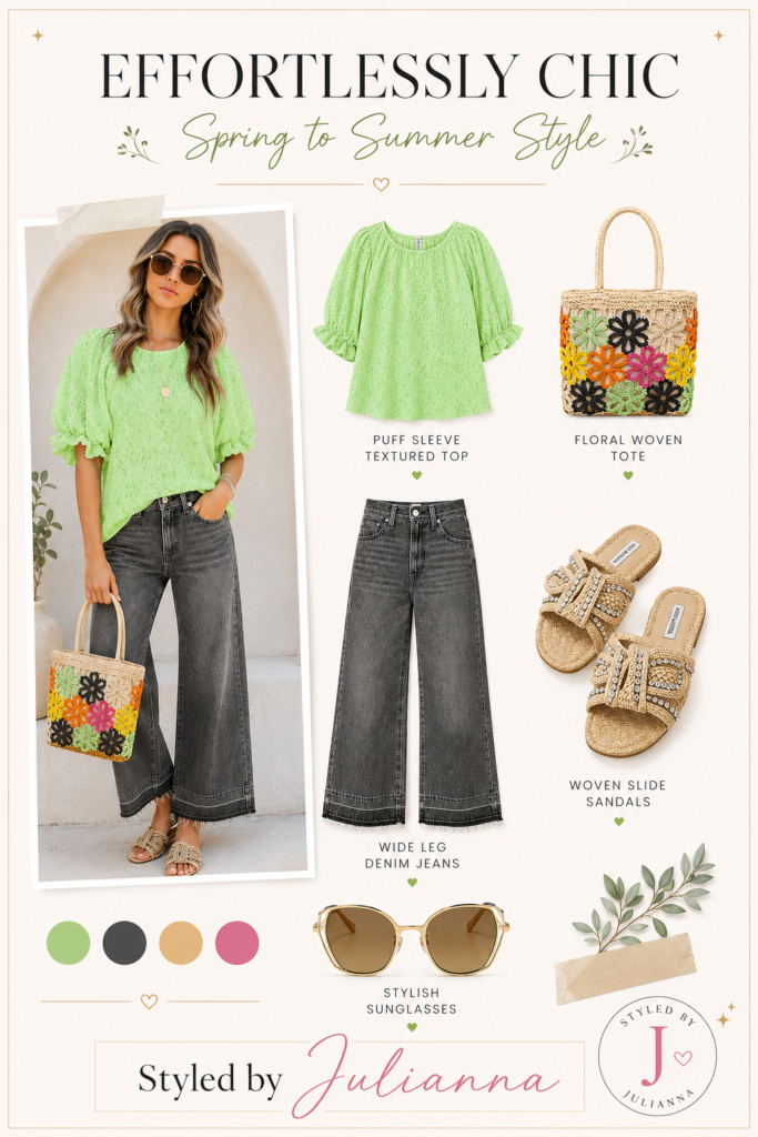 Effortlessly Chic: Spring to Summer Style colorful chic everyday looks