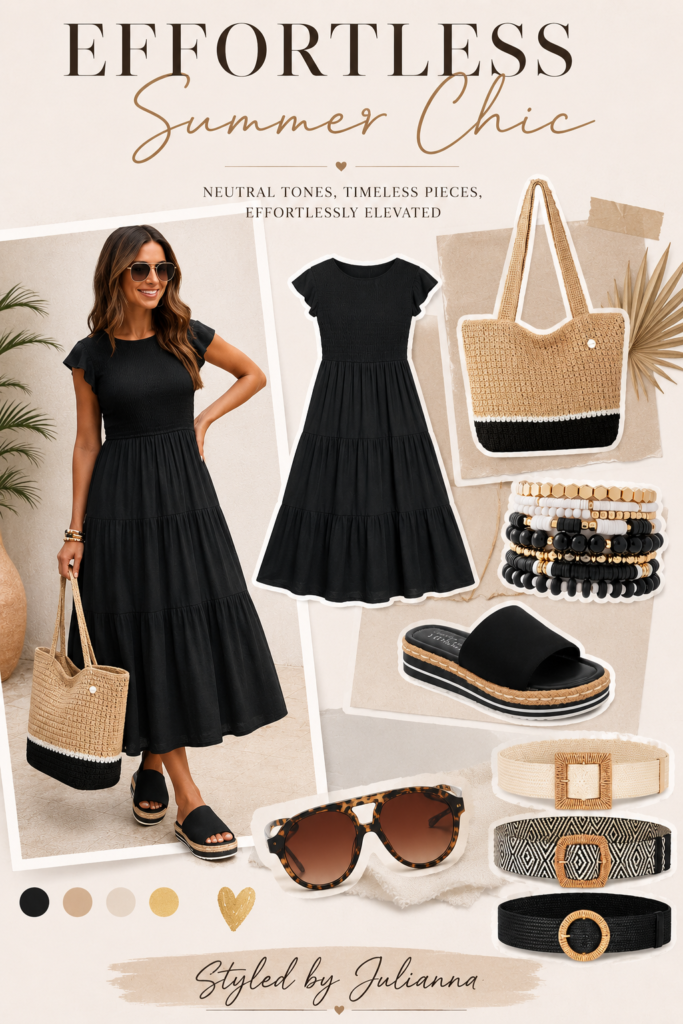 Effortless Summer Chic effortless summer chic outfit ideas for women ☀️🖤