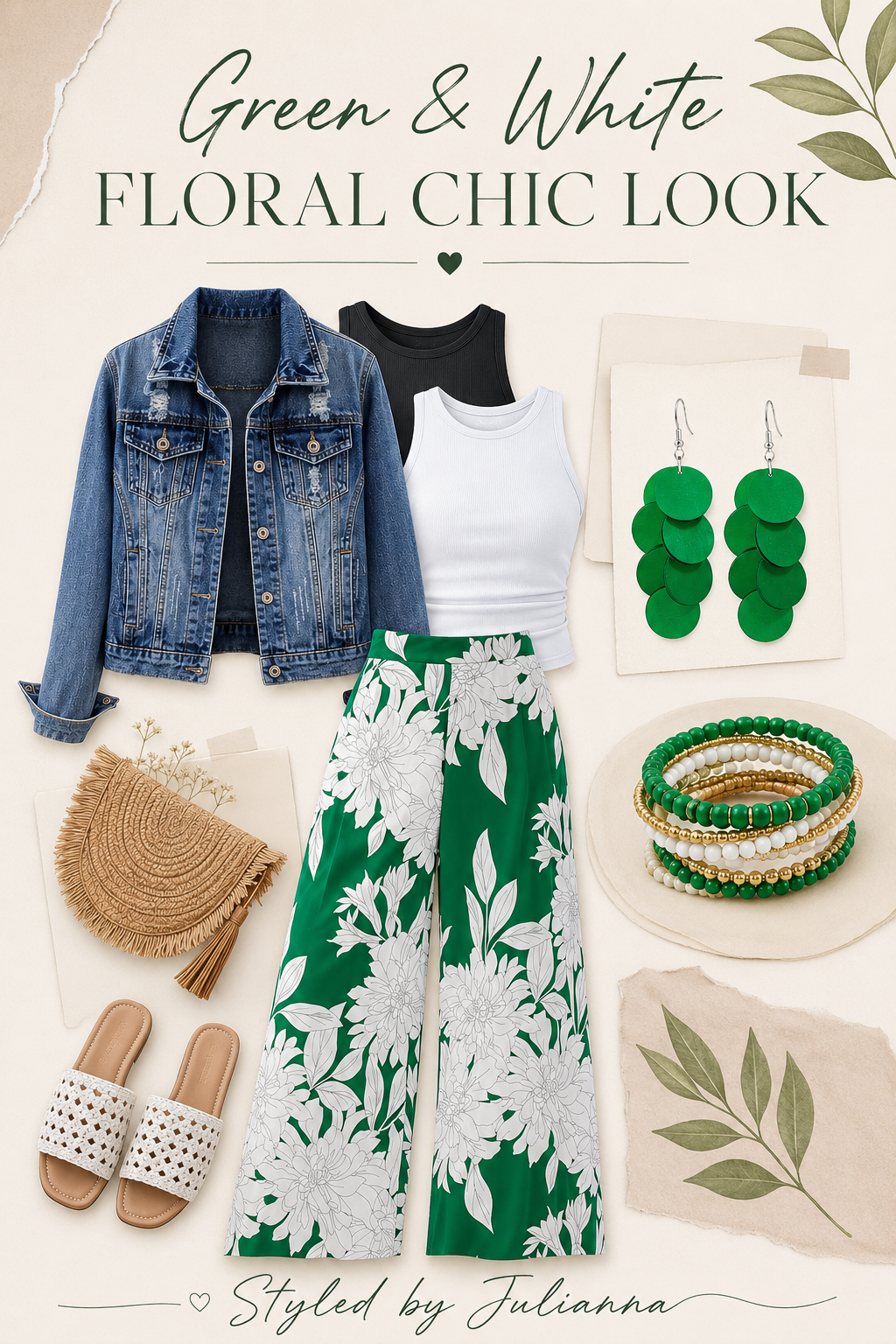 floral chic outfit ideas for spring & summer 🌿