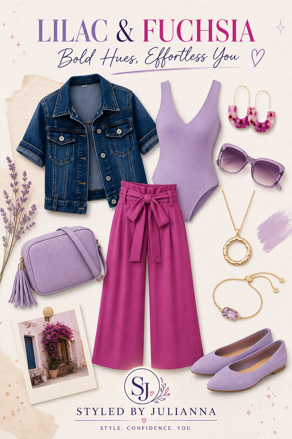 lilac & fuchsia outfit inspo for bold feminine style 💜✨