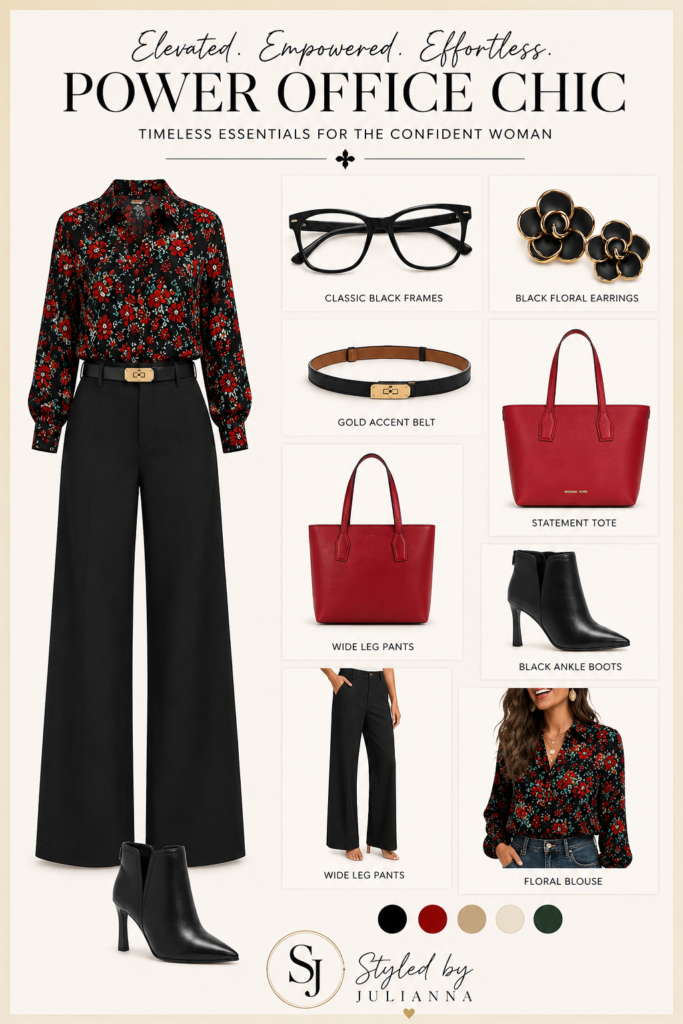 POWER OFFICE CHIC styled by julianna elegant everyday fashion finds